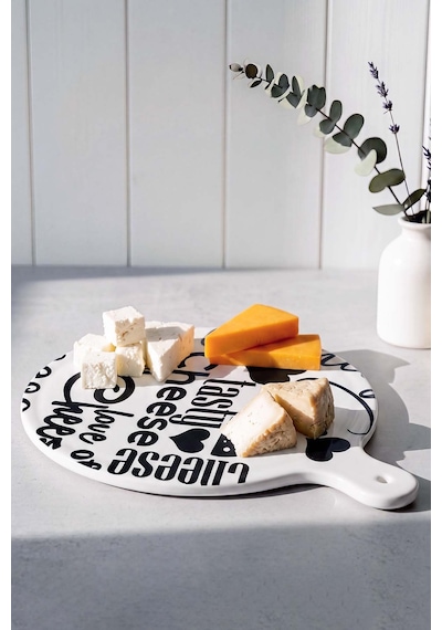 Cheese Keraart Tasty Peynir Sunum Tabağı 26 Cm Çok Renkli