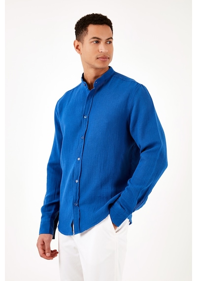 Buratti Pamuklu Regular Fit Hakim Yaka Erkek Gömlek Cf24S127702 Saks