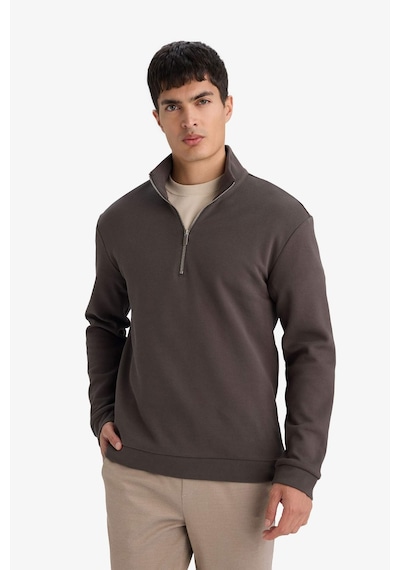 Defacto Regular Fıt Dik Yaka Sweatshirt F9855ax26spar212 Antrasit-ar212