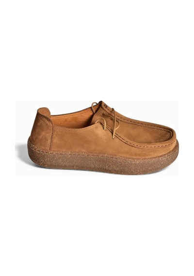 Fox Shoes V944092701 Taba Hakiki Deri Nubuk Günlük Ayakkabı Taba