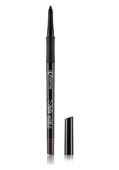 Flormar Stylematic Mat Bitişli & Suya Dayanıklı Asansörlü Göz Kalemi S01 Chocolate Cream