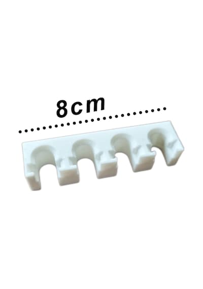 Diş Fırçalığı 4'lü Diş Fırçası Tutucu,oral-b,ipana 8 Cm Beyaz