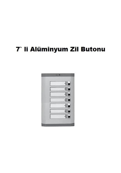 7 Li Alüminyum Zil Butonu