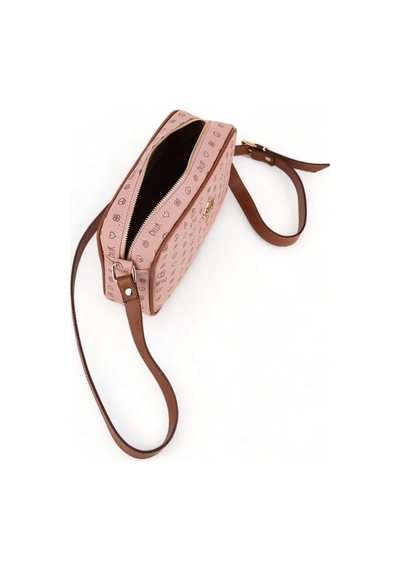 Bilik Deri Monogram Pembe/taba Kadın Çapraz Askılı Çanta Nv 1002- 001