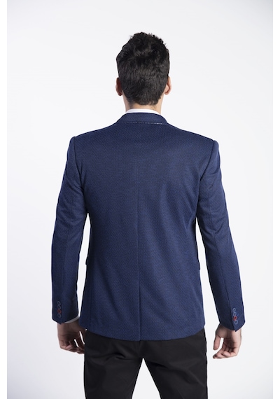 Sposo 5102 Dar Kalıp Örme Kumaş Lacivert Erkek Blazer Ceket Lacivert Sposo 5102 Dar Kalıp Örme Kumaş Lacivert Erkek Blazer Ceket Lacivert