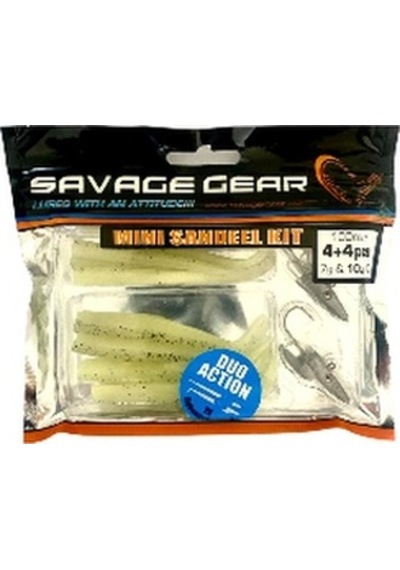 Savage Gear Mini Sandeel Kit 10 Adet 10cm 2+4+4 Suni Silikon Yem Glow