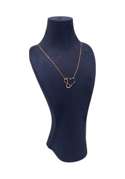 Yerli Üretim Adonis Model Sardunya Kumaş Lacivert Renk Boy 28cm Kolye Takı Sergileme Mankeni Çok Renkli