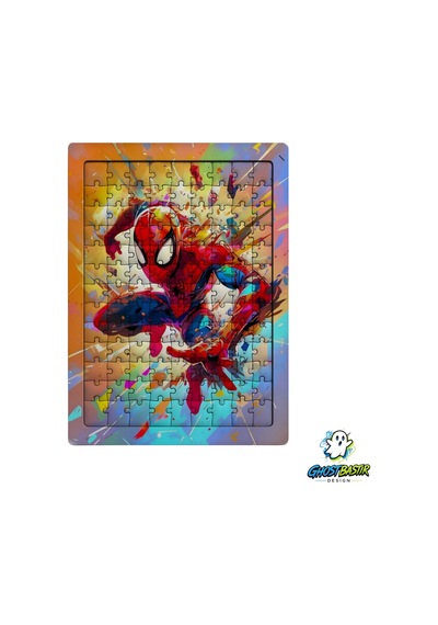 Spiderman 99 Parça Ayaklı Puzzle Dekoratif Çocuk Yapbozu 0252