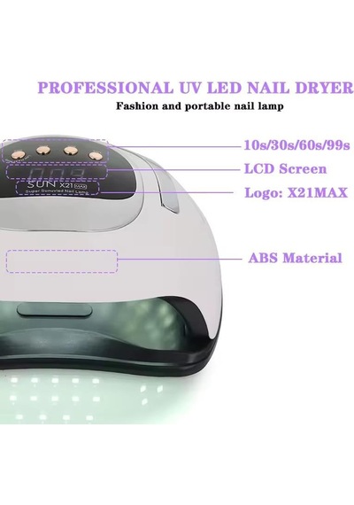 Sun X21 Max Uv Led Kurutucu 320 Watt-72 Led
