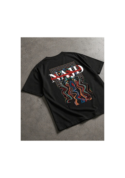 Yolo Street Oversize Siyah Tişört Sabr Yazılı Halı Desenli Arka Baskı Unisex Pamuk Streetwear Siyah1 Yolo Street Oversize Siyah Tişört Sabr Yazılı Halı Desenli Arka Baskı Unisex Pamuk Streetwear Siyah1