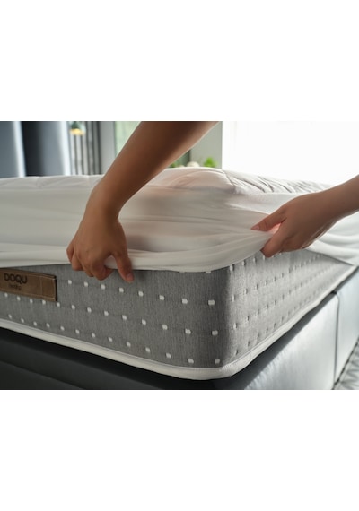Doqu Home Comfyline Façalı Alez 180x200cm Beyaz