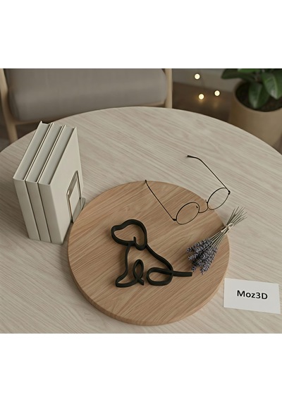 Ürün Açıklaması: Minimalist Tel Köpek Figürü Sanatsal Dekor Objesi Diğer