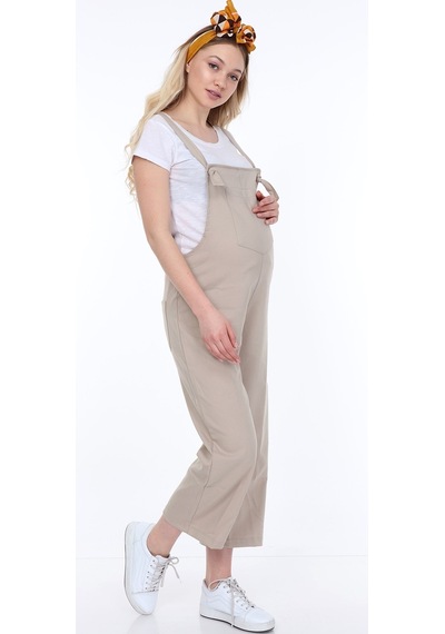 Luvmabelly Myra6101 - Bej Hamile Salopet-bej