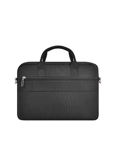 Wiwu Hali Serisi 1680d Su Geçirmez Polyester Kumaş Çapraz Vücut Askılı 15.6 İnç Laptop Çantası Siyah