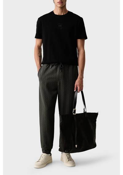 Armani Exchange Pamuklu Regular Fit Bisiklet Yaka T Shirt Erkek T Shirt Xm003023 Af10358 Uc001 Siyah