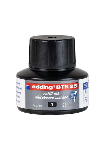 Edding E-Btk25 Beyaz Tahta Kalem Mürekkebi Siyah 25 Ml