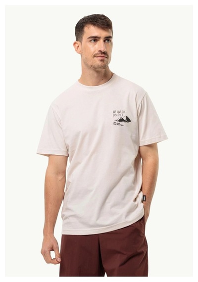 Jack Wolfskin Discover T M Erkek T-shirt SİYAH