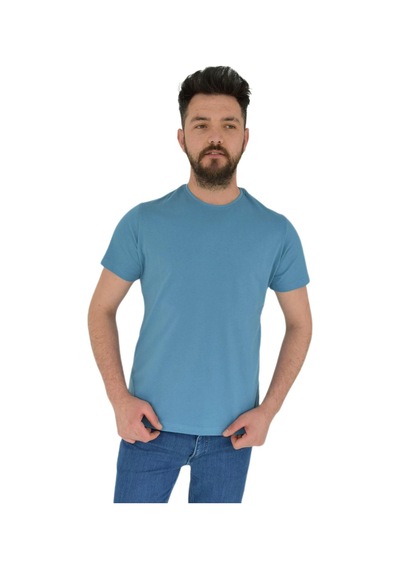 Erkek Sıfır Yaka Tişört Penye Bgl-st02799 001