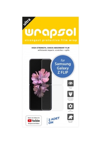 Galaxy Z Flip Ekran Koruyucu 1+1 Ön Poliüretan Film