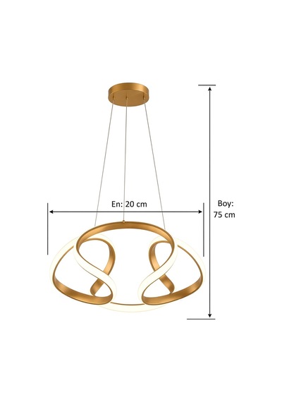 Dron Küçük Mini Modern Ledli Avize 3 Renk Power Ledli Gold Kaplama Kumandalı Çoçuk Odası Yatak Odası Mutfak