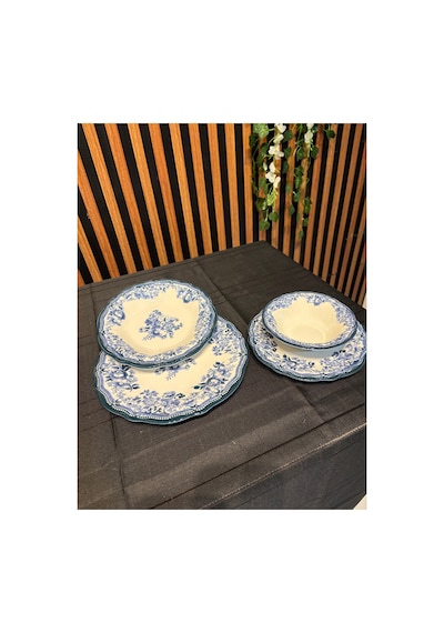 Porser Velour Navy Fulya Yemek Seti 24 Parça Diğer