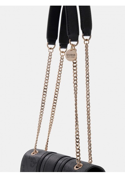 Guess Noelle Iı Dönüştürülebilir Kapaklı Çapraz Askılı Kadın Antrasit Omuz Çantası Hwss9672210-clo
