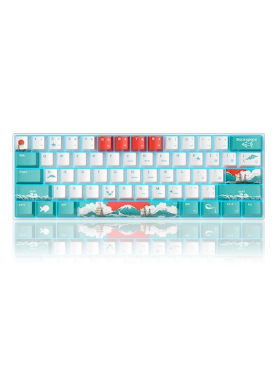 Magegee Star61 Waves %60 Hot-swap Mekanik Beyaz Gaming Klavye