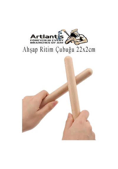 Ahşap Ritim Çubuğu 2 Adet 1 Çift Okul Öncesi Eğitici Anaokulu Ritim Tokmağı Çubukları Çocuk Etkinlik Perkusyon Müzik Aleti