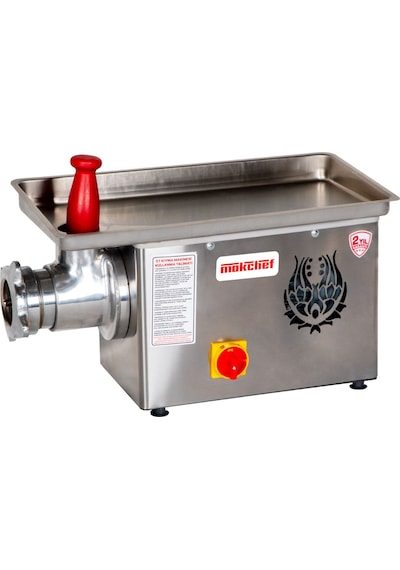 Makchef Et Kıyma Makinesi 12 No 0,55 Kw Güçlü Pratik, Profesyonel Gri - Gümüş