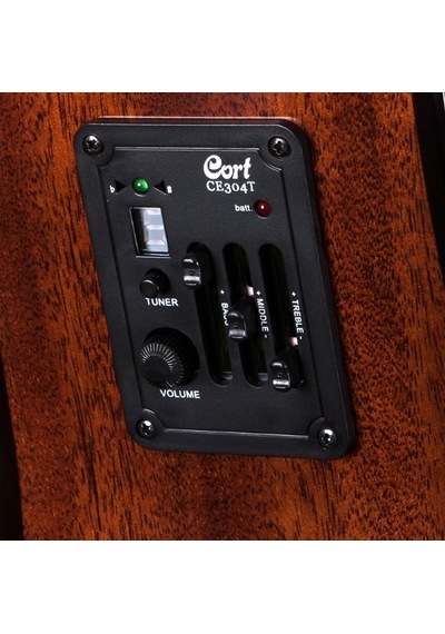 Cort Af510E-Op Elektro Akustik Gitar Open Pore Maun Elektro Ak