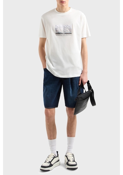 Armani Exchange Erkek T Shirt Xm000555 Af10358 U0009 Beyaz Beyaz
