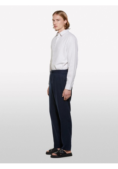 Sisley Keten Karışımlı Çizgili Regular Fit Gömlek Erkek Kahve Gömlek - 325p51fcsq03g