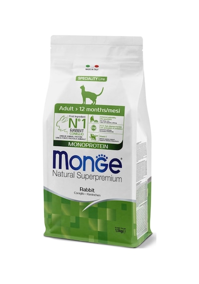 Monge Adult Tek Proteinli Tavşanlı Yetişkin Kedi Maması 1,5 Kg