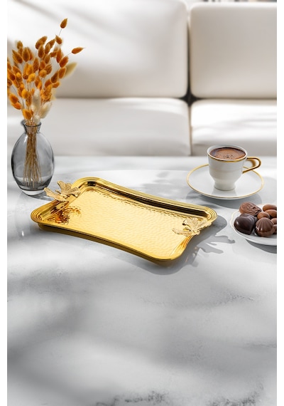 Emsan Butterfly Tepsi Gold 21 cm Emsan Butterfly Tepsi Gold 21 cm