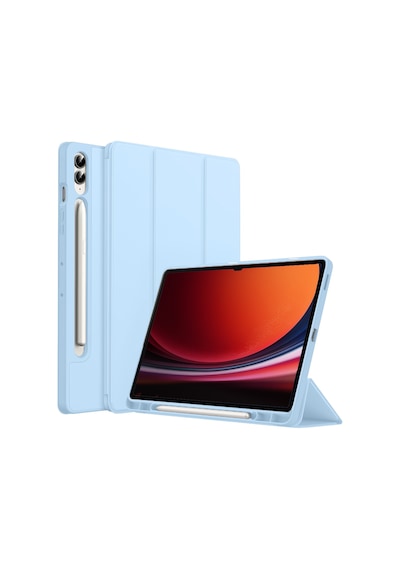Samsung Galaxy  Uyumlu Tab  S9 Plus X810 12.4 İnç Kılıf  Premium Silikon Kalem Bölmeli Smart Case Kapaklı Kılıf