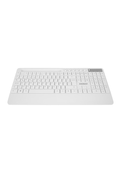 Everest Km-9676 Beyaz Multimedya Tablet-telefon Standlı Klavye + Mouse Set Optik