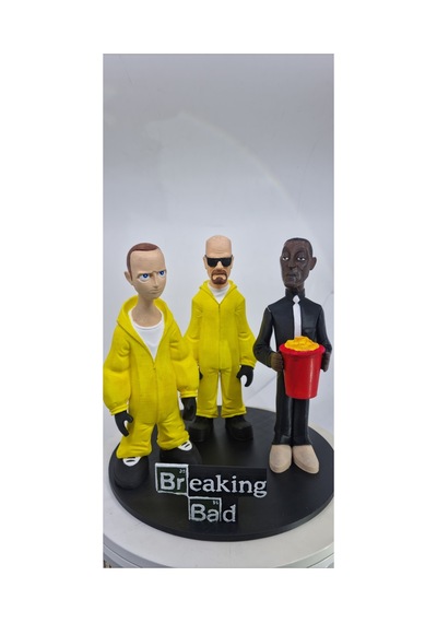 Breaking Bad Özel Tablalı 3 Lü Figür Set 20 Cm Walter White Jesse Pinkman Gustavo Fring