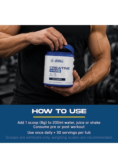 Applied Nutrition Creatine + Hmb & Creatine Monohydrate 240g 30 Servings Aromasız
