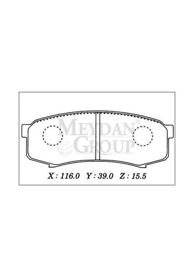 Toyota Landcruıser Vx 80 90/97 Arka Fren Balatası Disk 116x39x15,5 Daıwa - Fren Ve Ekipmanları
