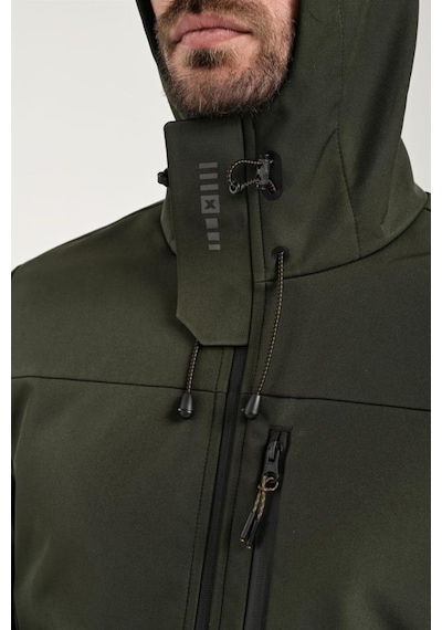 Exuma 2311100 Erkek Haki Yağmur Rüzgar Geçirmez Softshell Mont 001