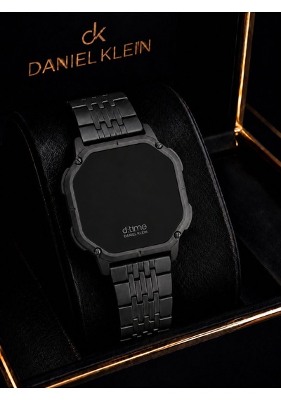 Daniel Klein D:time Serisi Dokunmatik Dijital Tasarım 2 Yıl Garantili 3 Atm Unisex Kol Saati Djt01 Siyah