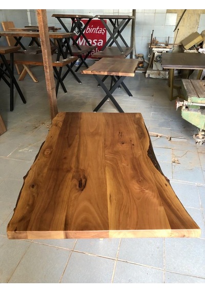 Bintaşmobilya Ceviz Ağacı Kütük Masa Üstü 140X80.Cm