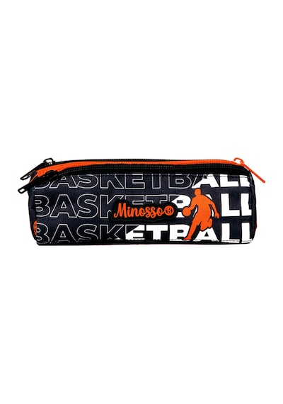 Basketbol Desenli Erkek Çocuk Üç Bölmeli Kalem Çantası