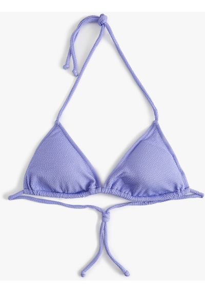 Koton Üçgen Bikini Üstü Dokulu Kaplı Mor 4sak10013mm Mor
