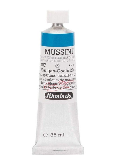 Mussini 35Ml Yağlı Boya Seri:5 No:487 Manganese Cerulean Blue