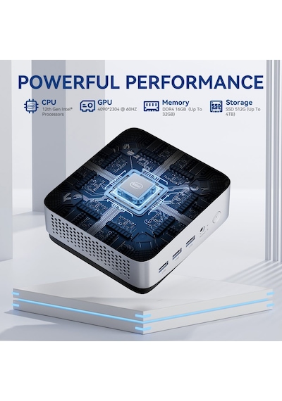 Leaderhub LP5C i5-12450HX 16 GB 512 GB M2 SSD W11P Mini PC