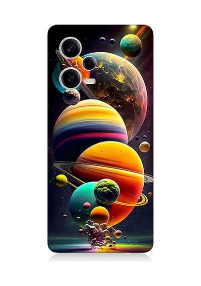 Xiaomi Redmi Note 12 Pro 5g Uyumlu Silikon Kılıf Gezegenler Ve Büyük Patlama