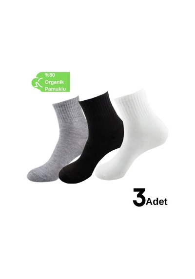 Desing Socks Pamuklu Yumuşak Karışık 3'lü Erkek Soket Çorap Pamuklu Çorap Yumuşak Çorap Karışık