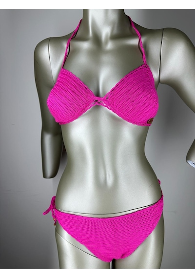 İvita Zincir Örgü Detaylı Çok Tarz El Yapımı Tığ Örgüsü Bikini
