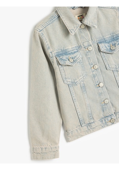 Koton Pamuklu Uzun Kollu Cep Detaylı Denim Ceket Lıght Indıgo 5skg20022ad Açık Mavi Koton Pamuklu Uzun Kollu Cep Detaylı Denim Ceket Lıght Indıgo 5skg20022ad Açık Mavi